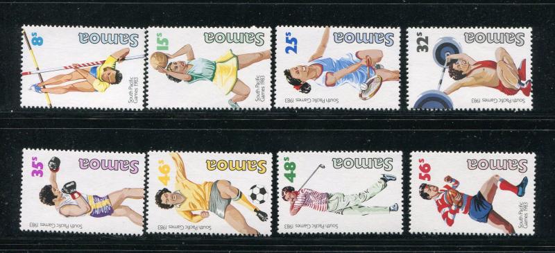 Samoa #592-9 MNH