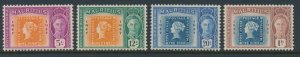 Mauritius 1948 Full set SG 266 - 269 Mint Hinged Stamp on Stamp