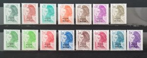 ST PIERRE ET MIQUELON MNH 1986 SG552-566 LIBERTY Complete Set Of 15 As Picture
