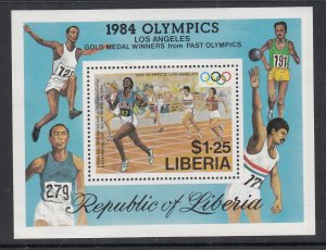 Liberia 1004 Summer Olympics Souvenir Sheet MNH VF