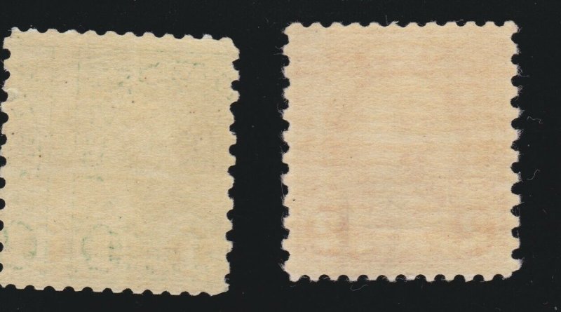 US 578 & 579 1c-2c Washington Franklin VF OG NH SCV $290