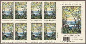 4165a 4165 Louis Comfort Tiffany Booklet of 20 MNH