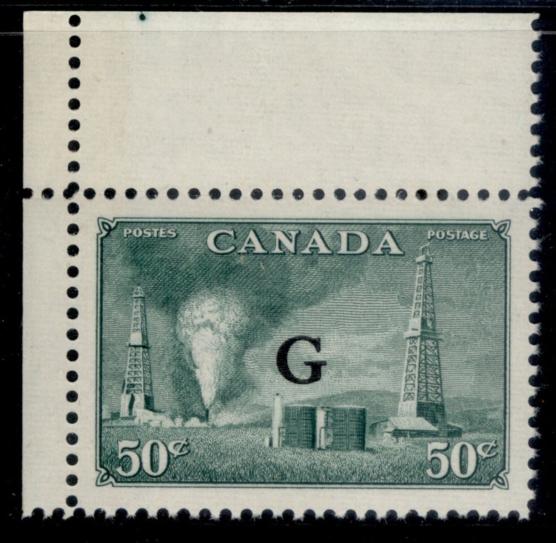 CANADA GVI SG O188, 50c green, NH MINT. Cat £20.