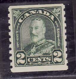 Canada-Sc#180- id5-Unused NH og 2c KGV Arch/Leaf coil-1930-31-