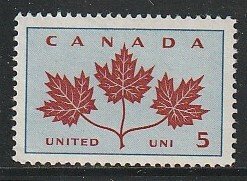 1964 Canada - Sc 417 - MNH VF - 1 single - Maple Leaf Unity