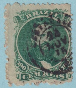 BRAZIL 58  USED - INTERESTING CANCEL - NO FAULTS VERY FINE! - LBG