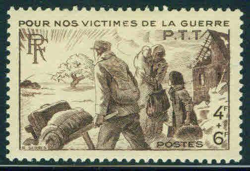FRANCE Scott B192 MNH** war victims semi postal 1945