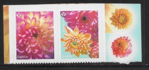 Canada 3237-38 Dahlias Bklt pair  MNH (lib)