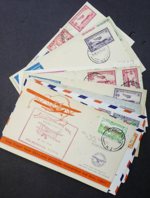 EDW1949SELL : NEW ZEALAND Collection of 14 interesting covers.