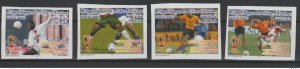 Ivory Coast 2002 Mi. 1278-1281 IMPERF FIFA World Cup Soccer Korea