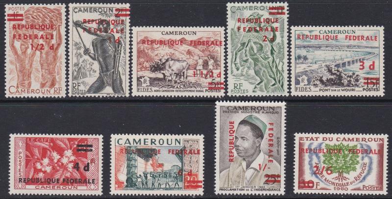 Cameroun #343-51 F-VF Mint NH ** Overprints