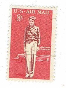 1963 AMELIA EARHART 8c AIRMAIL - SCOTT# C68 - USED