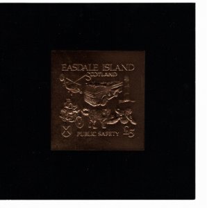 Easdale (local) 1991 MNH Black Deluxe Presentation sheet