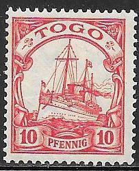 Togo 22 Unused/Hinged - Kaiser's Yacht