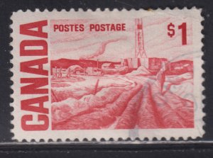Canada 465b Edmonton Oil Field $1.00 1967