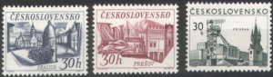 Czechoslovakia 1967 Scott #1485-1487 MNH