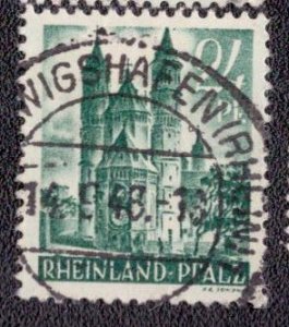 Germany -French Occupation Rheinland-Pfalz 1948 -  6N24 Used