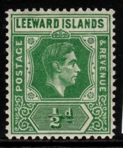 LEEWARD ISLANDS SG96 1938 ½d EMERALD MNH