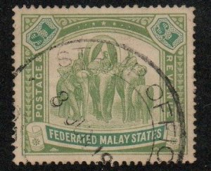 Malaya 34 Used.  Wmk. 3