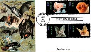 #3661-64 American Bats S & T FDC