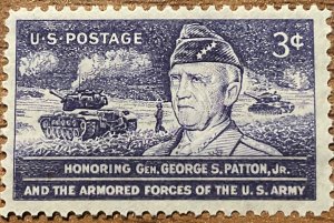 US #1026 Mint Never Hinged Single General George Patton SCV $.25 L23