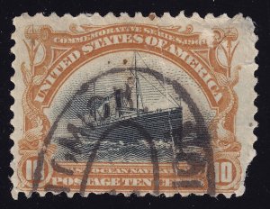 US Scott 299 Used clip on lower right & crease  (Low Price !!!) Lot AD8006