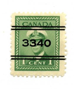 ?#3-249 PRECANCEL #3340 KINGSTON,  Cat $10.00,  used Canada