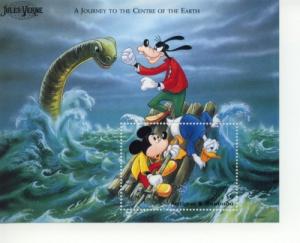 1996 Antigua Disney Journey Ctr Earth SS (Scott 1998) MNH