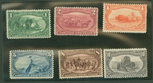 United States #285-290 Used Single