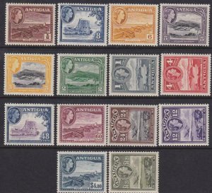 Antigua 1953 SC 107-121 MLH Set 