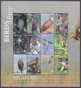 2018 Niuafo'ou 694-705ZB Birds of prey 70,00 €