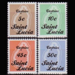 ST.LUCIA 1987 - Scott# 872-5 Map Set of 4 NH