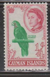 CAYMAN ISLANDS Scott # 153 Used - QEII & Cayman Parrot