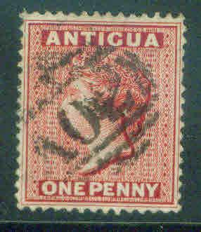 ANTIGUA Scott 8 perf 14 1873 CV $11 beautiful vibrant col...