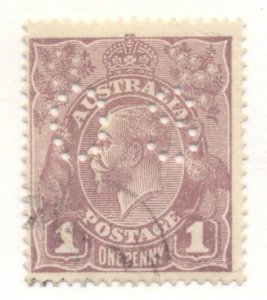 AUSTRALIA #OB22, Used, Scott $17.50