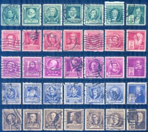 United States USA 1940 Famous People Sc. 859/93 Used