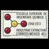 MEXICO 1973 - Scott# 1056 Molecul Set of 1 NH