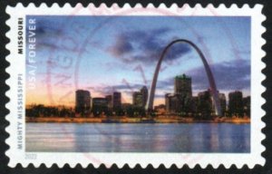 New 2022 - (58c) - Mighty Mississippi: Missouri - 5 of 10 USED Single Off Paper