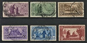 STAMP STATION PERTH-Italy #258-263 St. Anthony Short Set Used