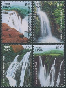 India 2021-2024, MNH. Waterfalls 2003. Kempty, Athirapalli, Kakolat, Jog.