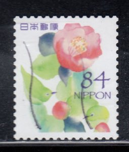 Japan 2021 Sc#4476e Small Birds on Camellia Used