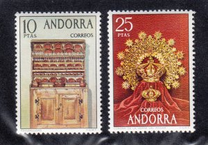 Spanish Andorra Scott #81-82 MNH