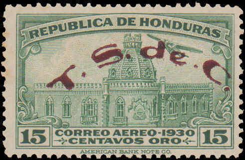 1931 Honduras #C51-C53, Complete Set(5), Hinged