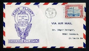 # C11 CAM # 30 First Flight cover Atlanta, GA to St. Louis, MO - 12-1-1928 - # 2