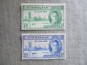 Gibraltar, Scott# 119-120, MNH