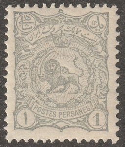 Persia, Middle east, stamp, Scott#136,  mint, hinged,  1ch, gray