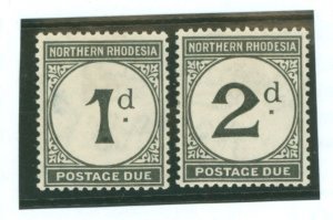 Northern Rhodesia #J1-J2 Unused Single