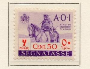 Italian Africa Postage Due 1941 Early Issue Fine Mint Hinged 50c. 187988