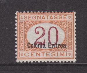 Eritrea Sc J3a MNH. 1920 20c buff & magenta Postage Due, fresh, bright, F-VF.