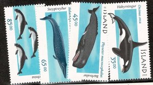 Iceland #273-76 MNH cpl whales